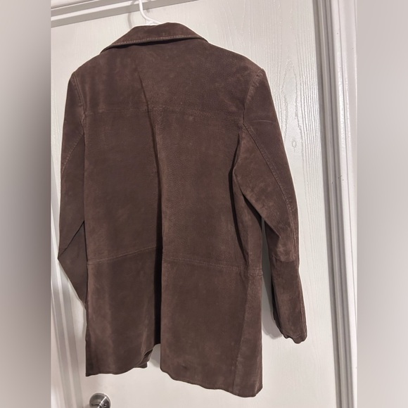 ISZ Leather women’s brown 100% leather blazer jacket NO FLAWS Small - Picture 7 of 7